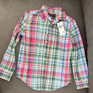 Polo by Ralph Lauren Kids Vibrant Plaid Button-Down Shirt